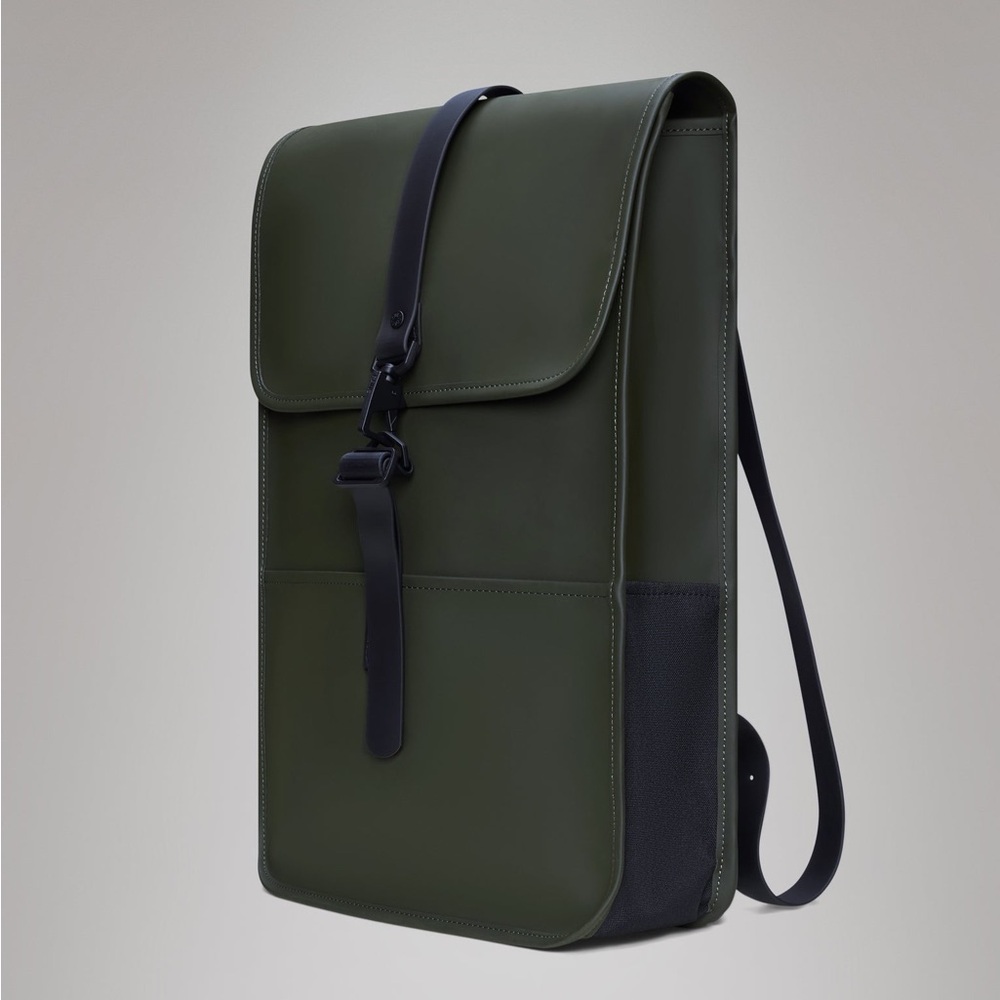 NWOT Rains Green Backpack - Picture 3 of 6